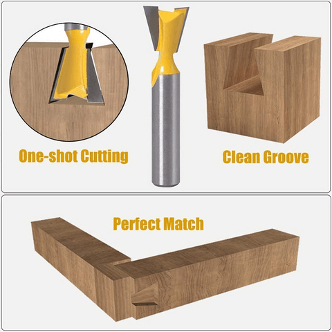6PCS DOVETAIL ROUTER BIT SET HOT SALE