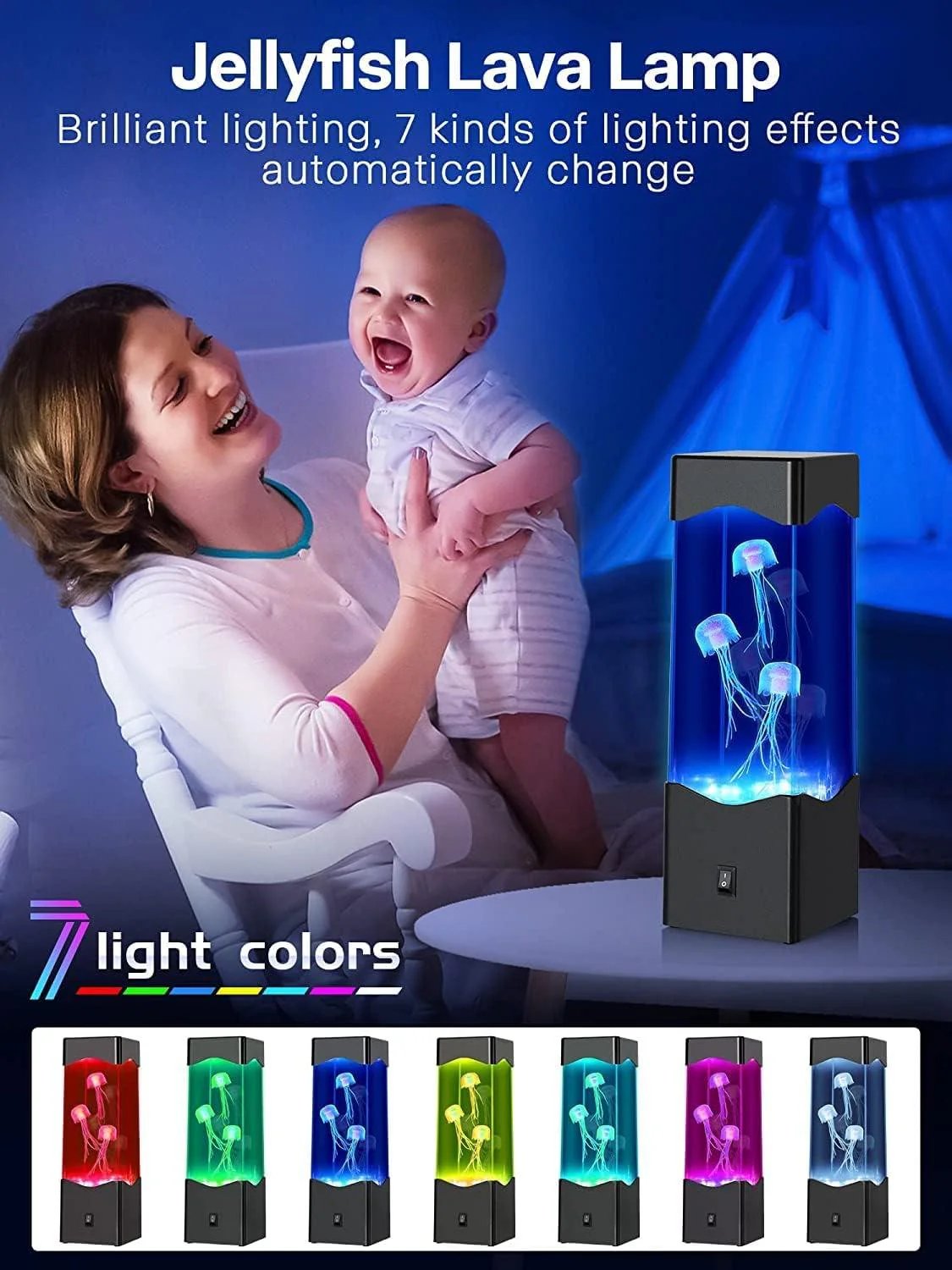 Multicolor Jellyfish Lava Lamp