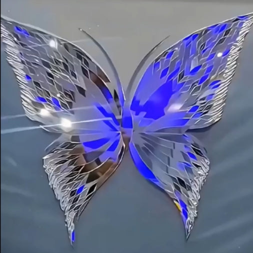 Creative Handmade DIY-Butterfly Broken Mirror Photo Frame