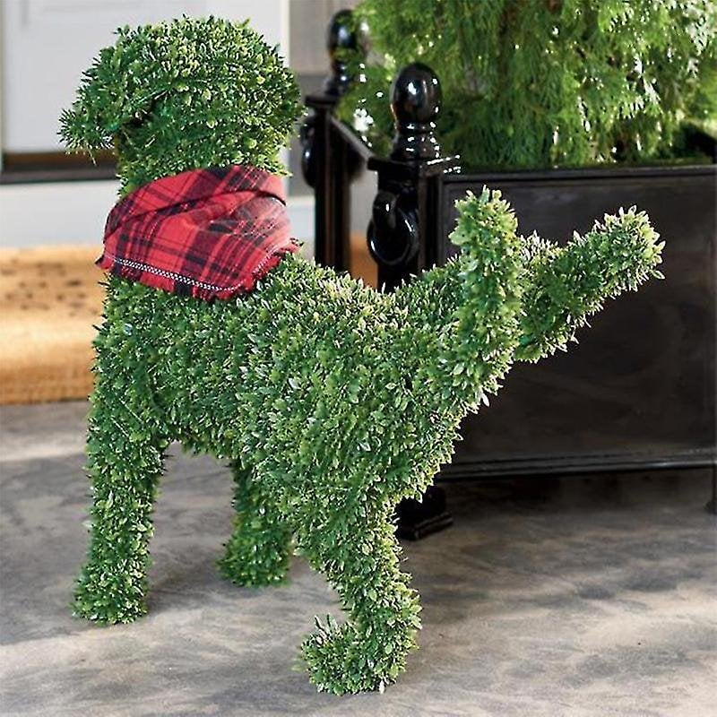 🔥🐕Decorative Peeing Dog Topiary