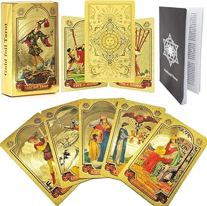 š„Explore the Mystical World of Tarot Gold Foil Tarot (Buy 2 Free Shipping)