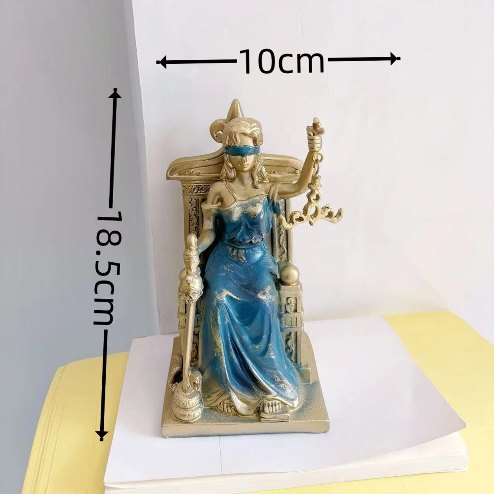 Greek goddess of justice and fairness indoor ornaments home creative decoration desktop ornaments study office