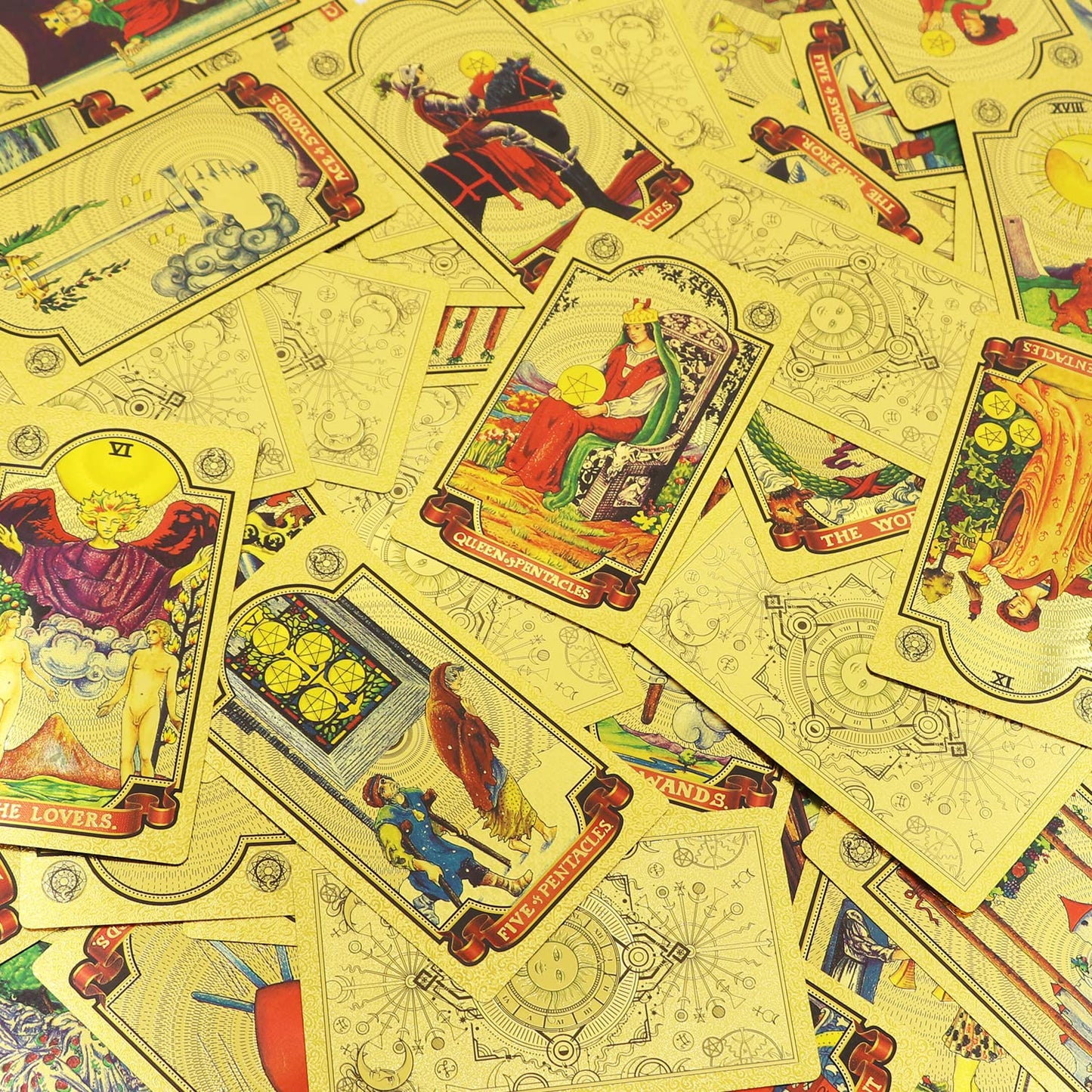 š„Explore the Mystical World of Tarot Gold Foil Tarot (Buy 2 Free Shipping)