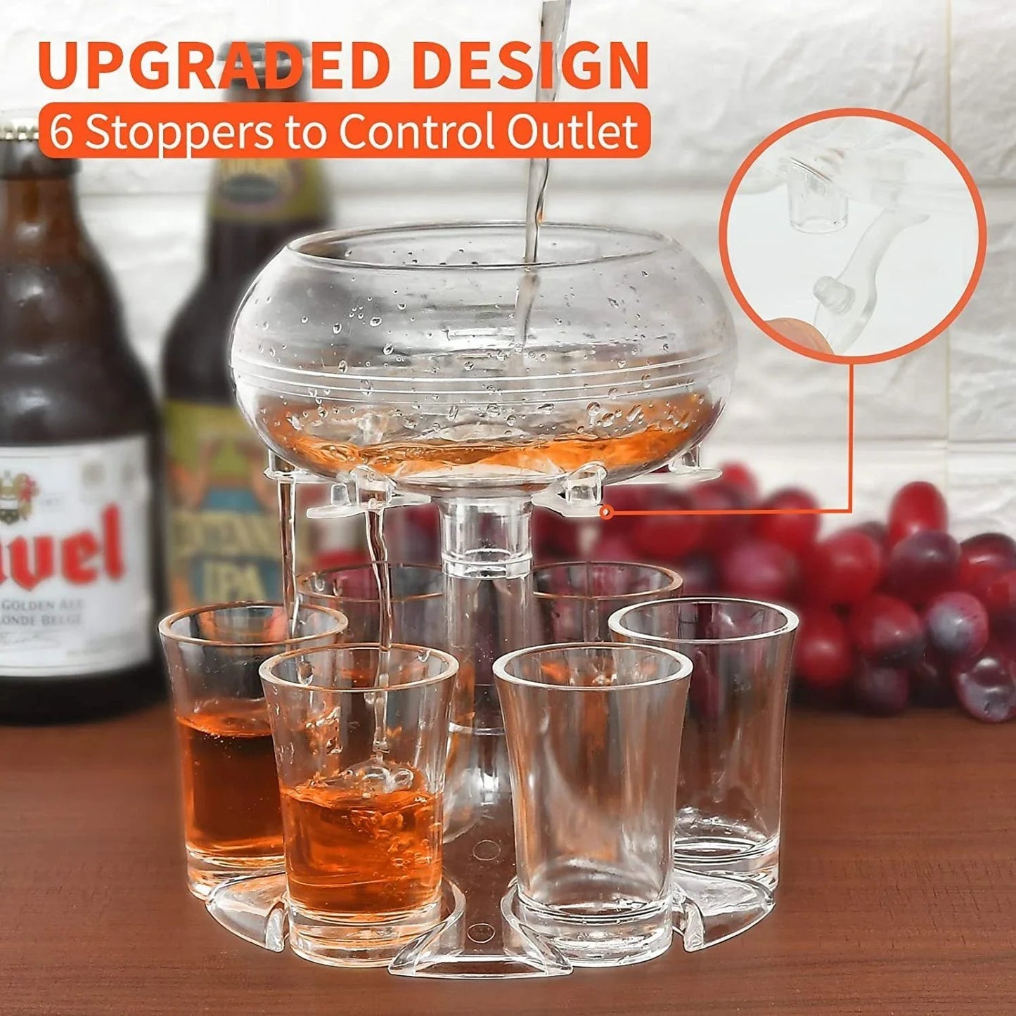 🌈 Hot-sale🥂 6 Shot Glass Dispenser and Holder