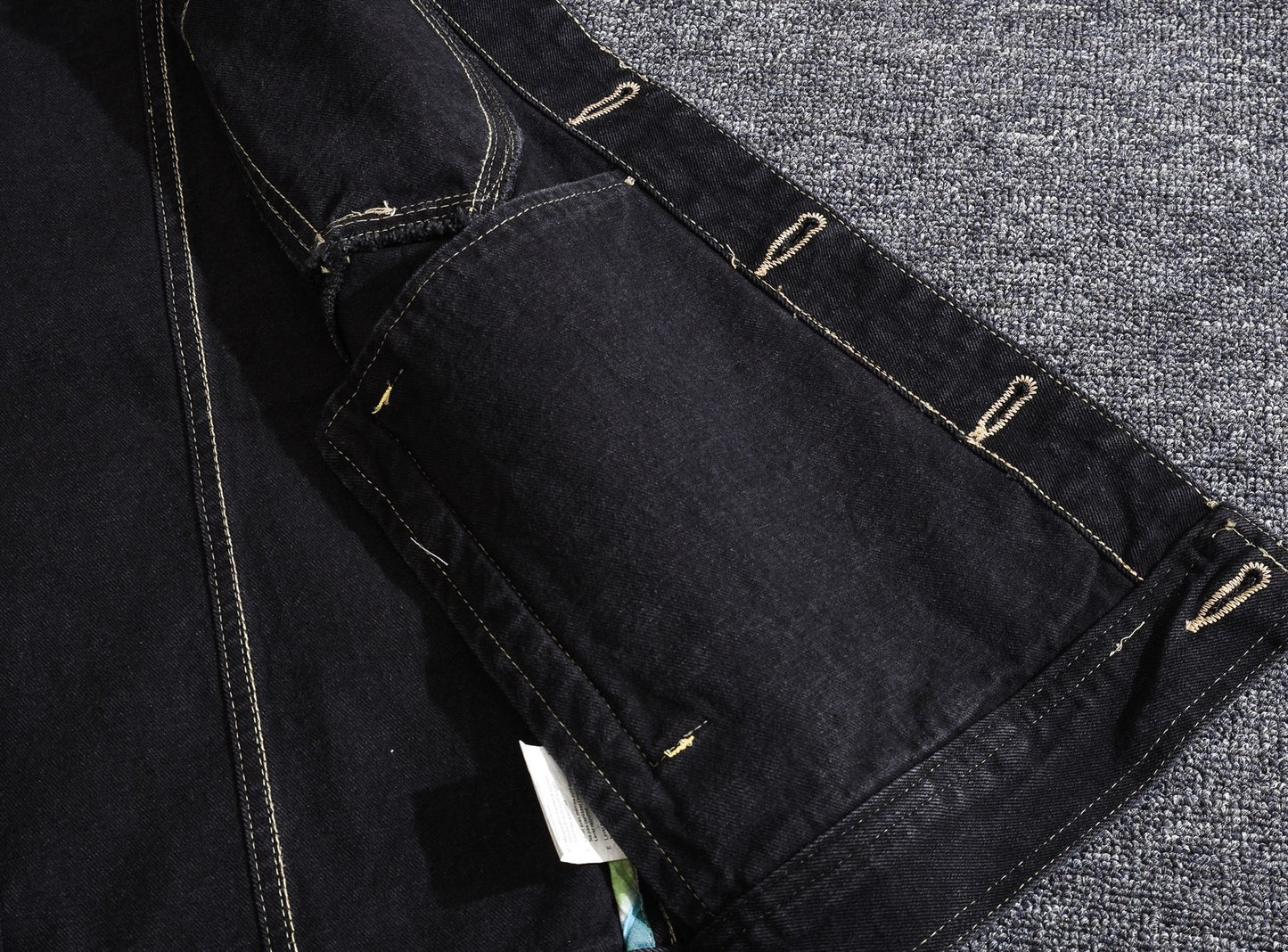 Men's slim fit black denim vest Vintage denim sleeveless vest