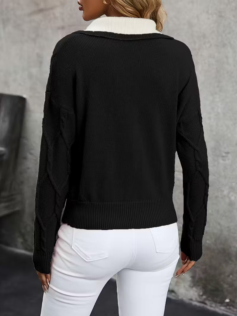 Elegant Collared Sweater