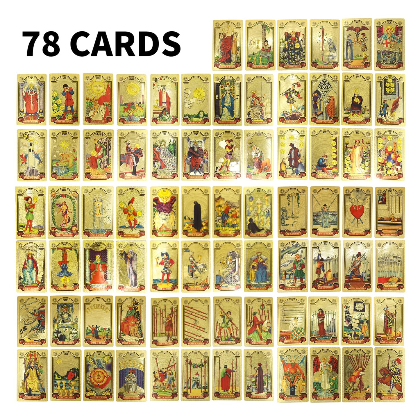 š„Explore the Mystical World of Tarot Gold Foil Tarot (Buy 2 Free Shipping)