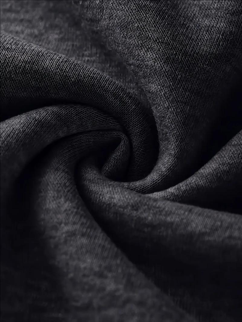 Men's Double Hooded Full Zip-Up Sweatshirt - Loose Drop Shoulder Warm Winter Hoodie Jacket for Gym & Outdoors