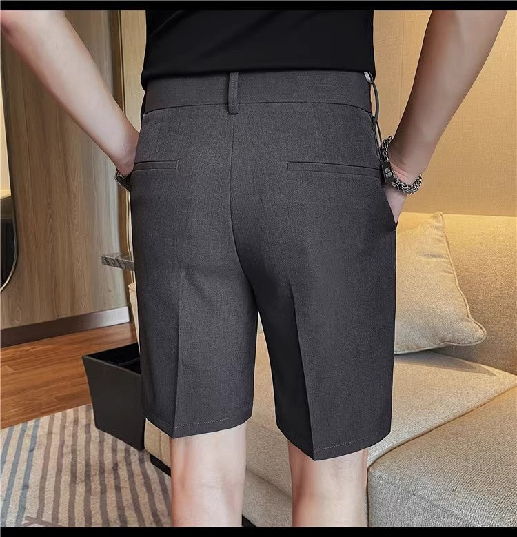High-end five-point suit trousers, versatile suit shorts