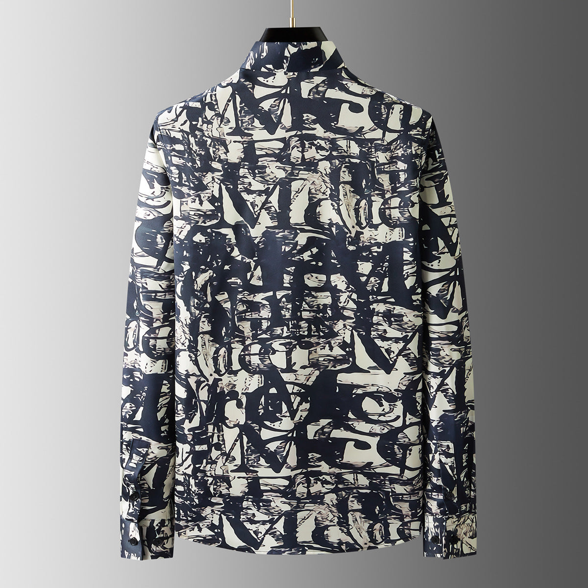 Graffiti letters digital print long sleeve shirt