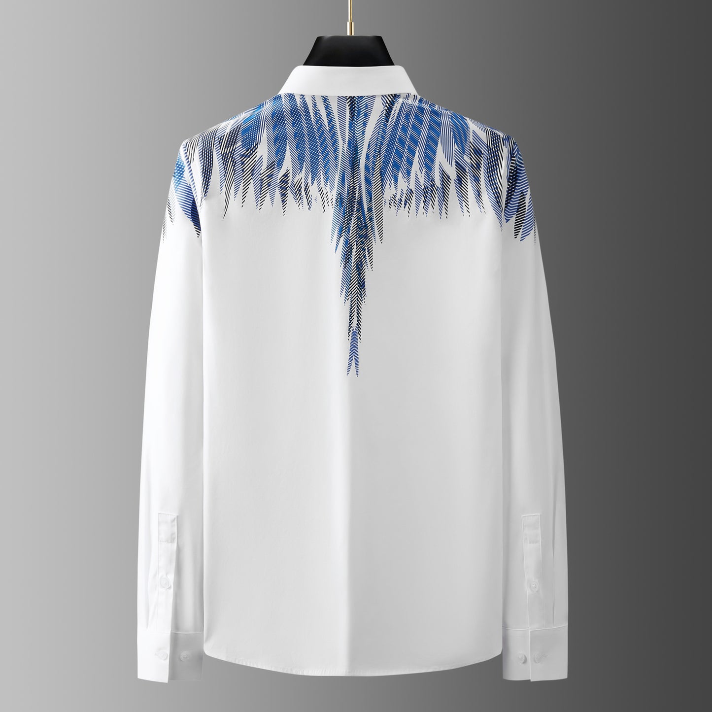 Men's long sleeve shirt with feather wings print