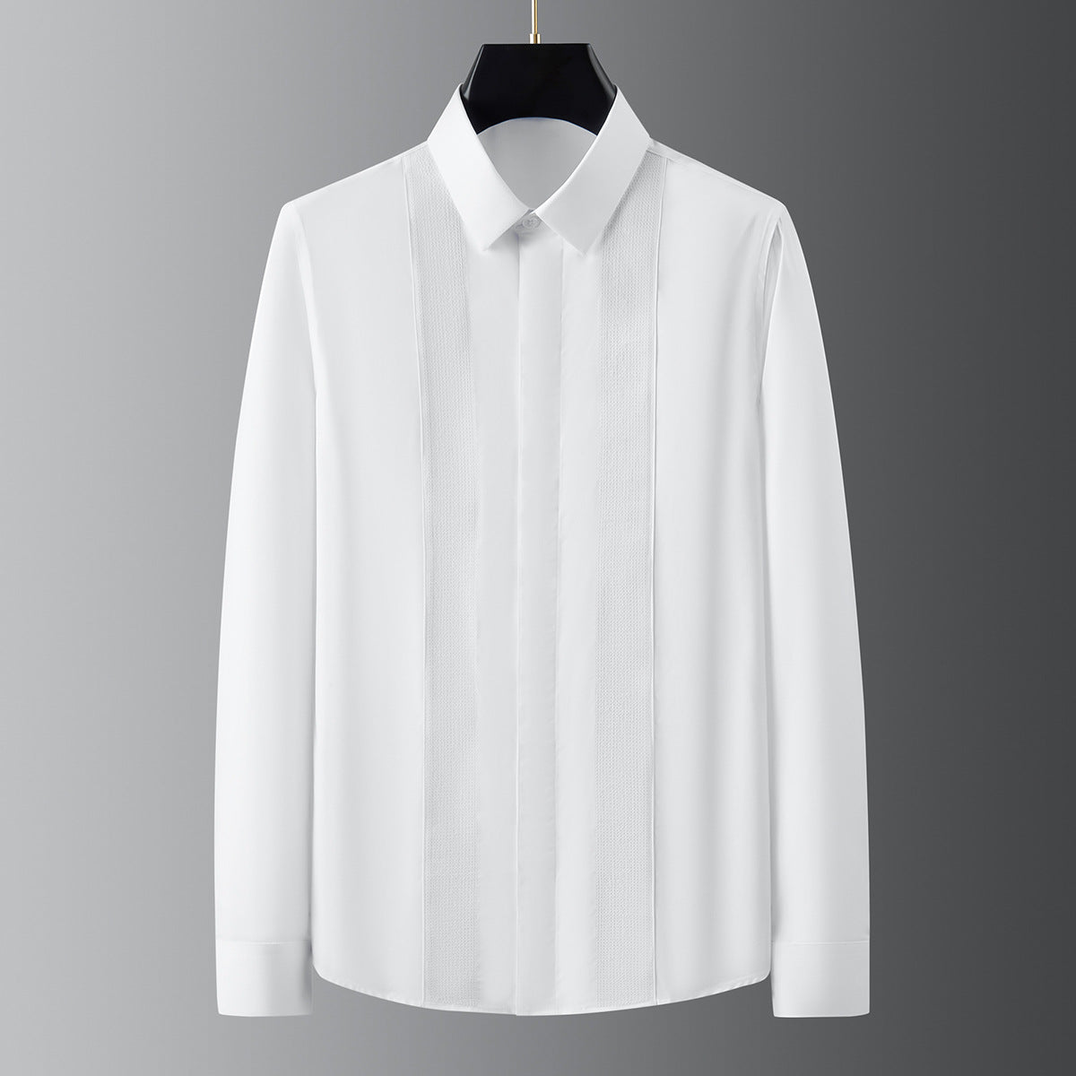 Men's sequin embroidery long sleeve shirt