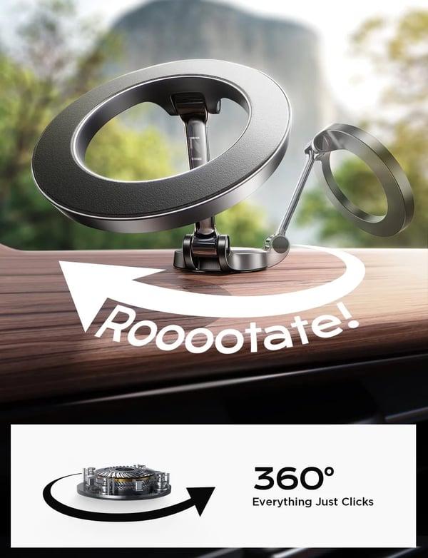 360 Degrees Rotation Magnetic Phone Holder