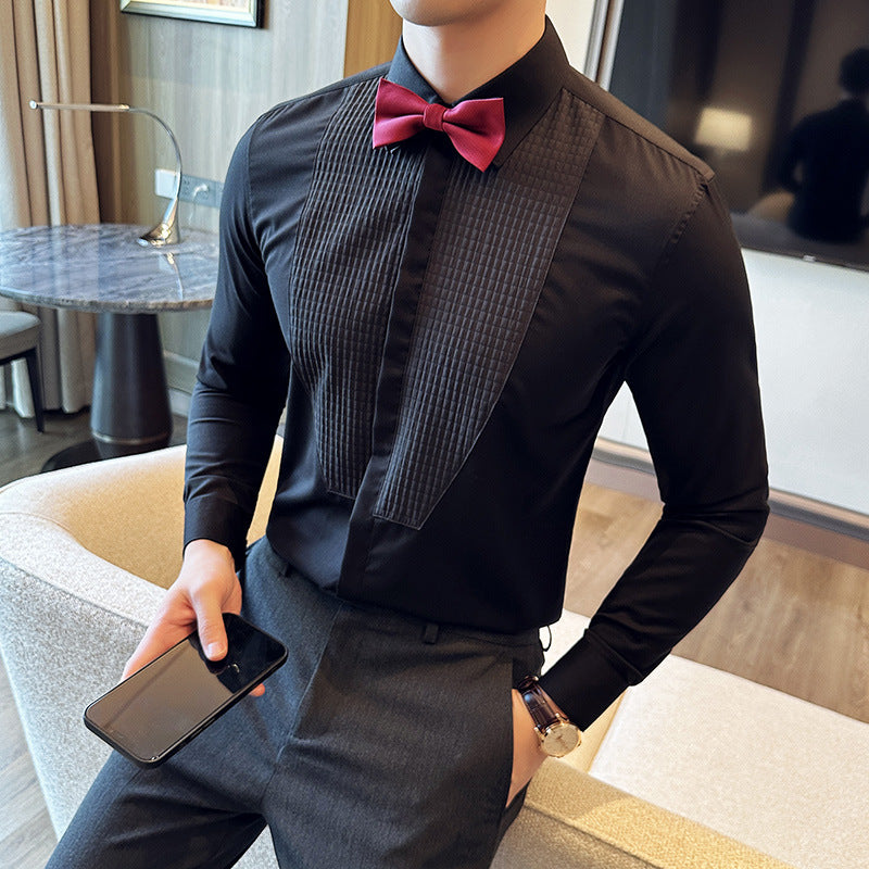buckmen 2024 Spring and Autumn New Style Splicing Design Shirt
