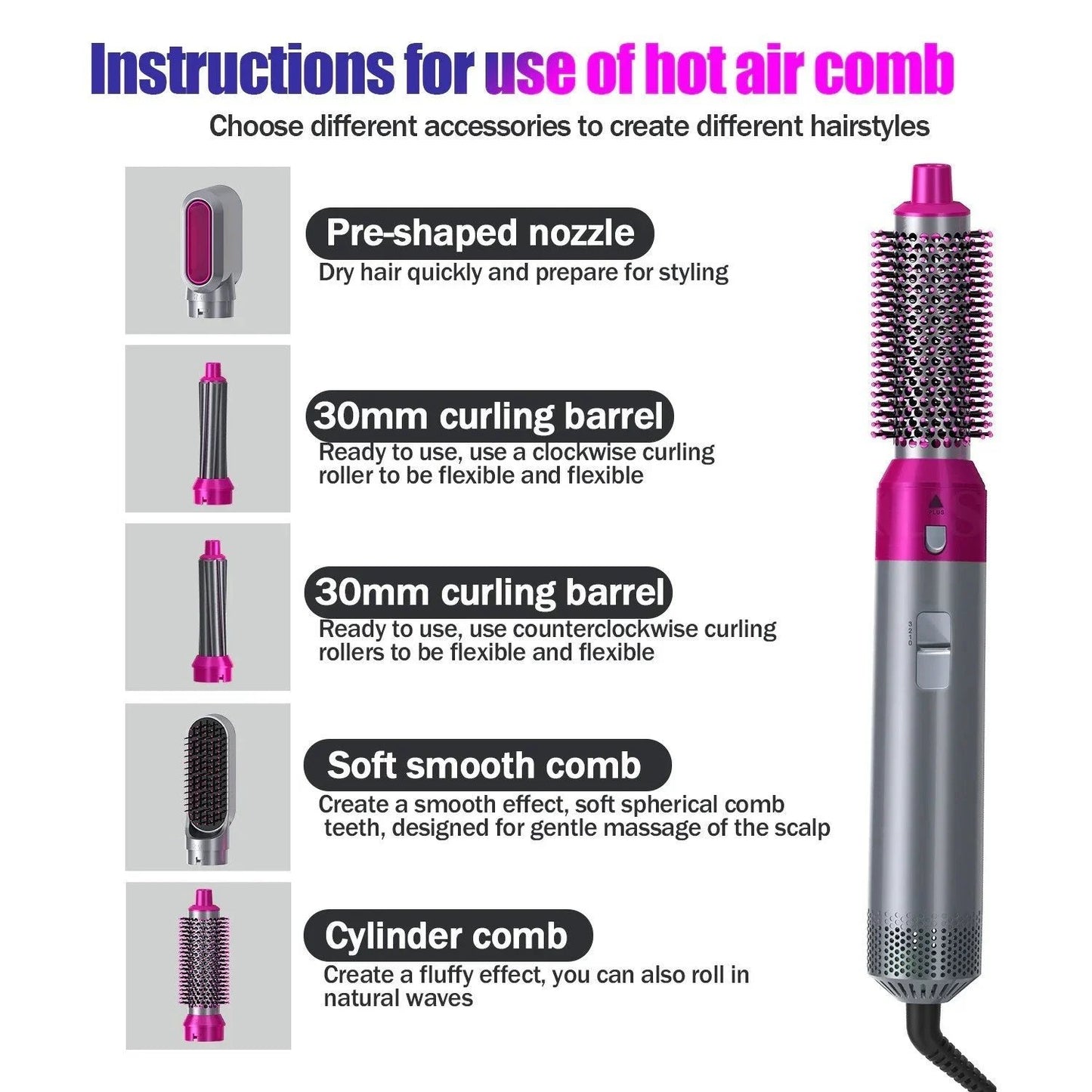 5 in 1 Complete Hair Styler Set