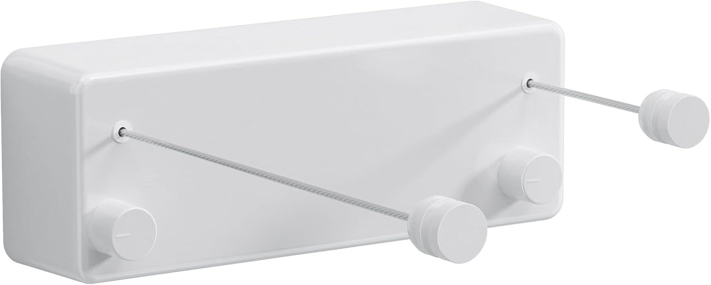 Indoor/Outdoor Retractable Clothesline with 13.8 ft. Steel Wire