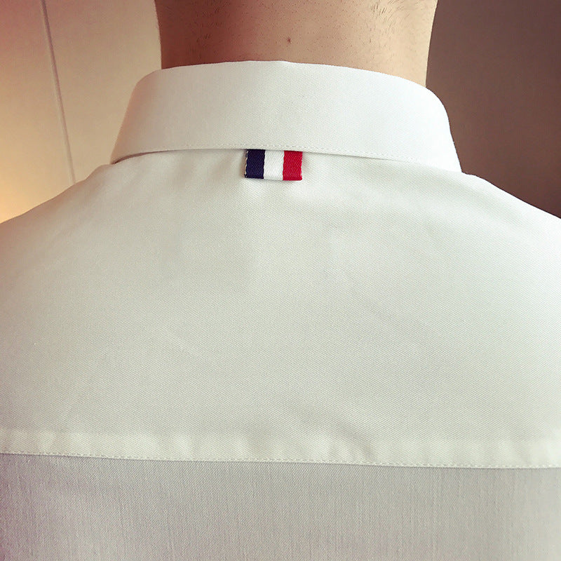 Personalized stripe casual long-sleeved shirt