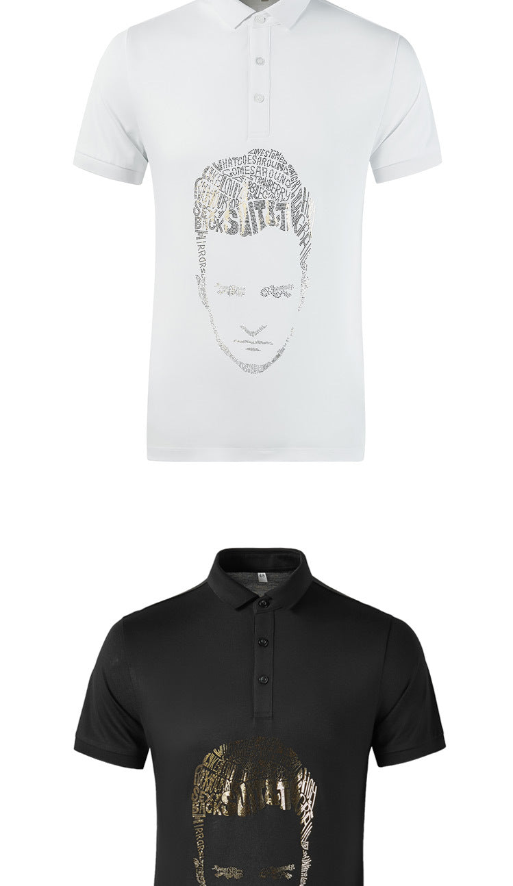 POLO Shirt Ironing Fashion Men's Short Sleeve T-Shirt