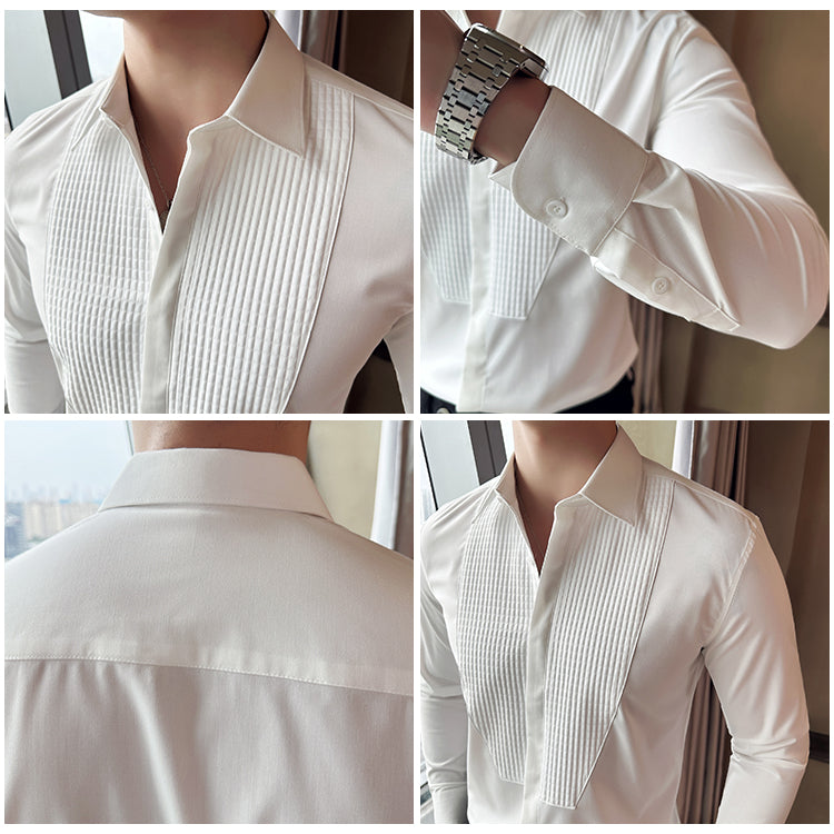 buckmen 2024 Spring and Autumn New Style Splicing Design Shirt