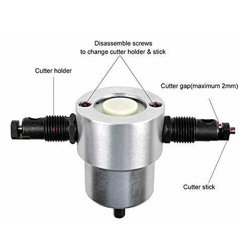 Double-head metal sheet cutter