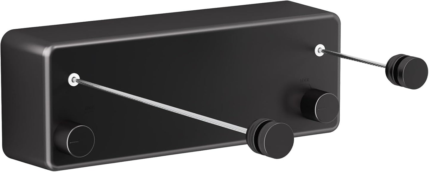 Indoor/Outdoor Retractable Clothesline with 13.8 ft. Steel Wire