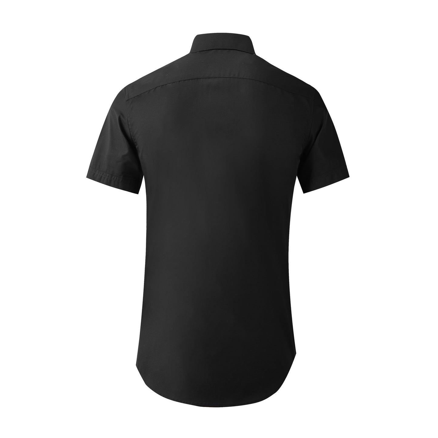 Summer short-sleeved phoenix tail embroidery men's shirt classic style