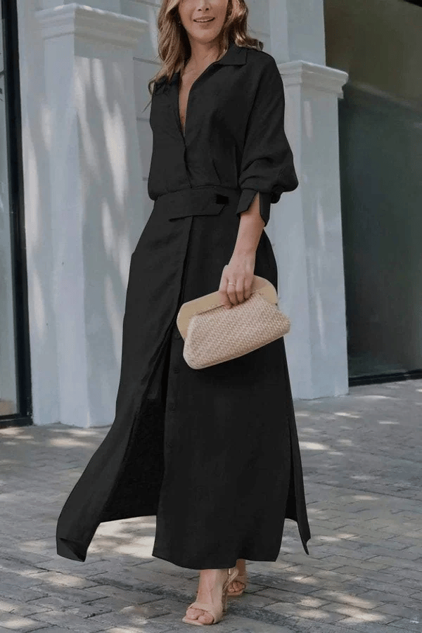 🎁LAST DAY SALE-49% OFF🎁2025 Cotton And Linen Solid Color Maxi Dress