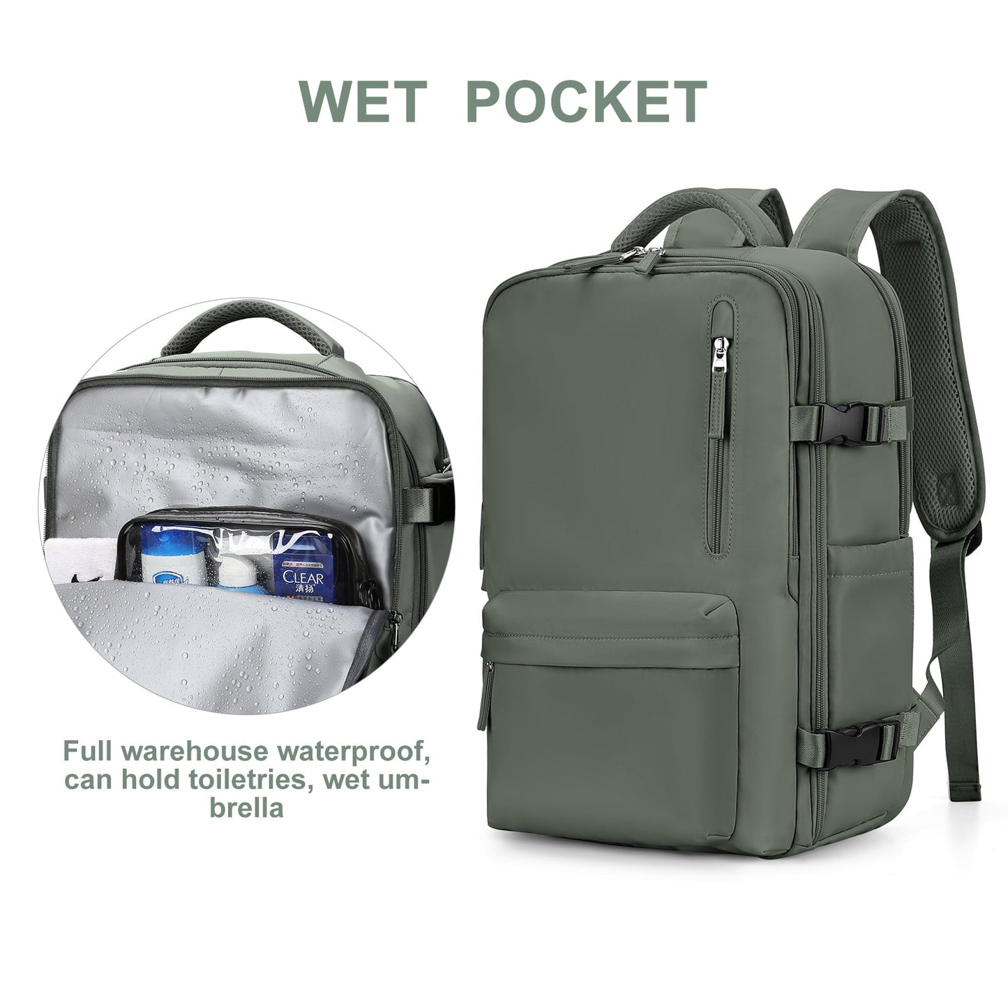 Travel Backpack Waterproof Hiking Rucksack