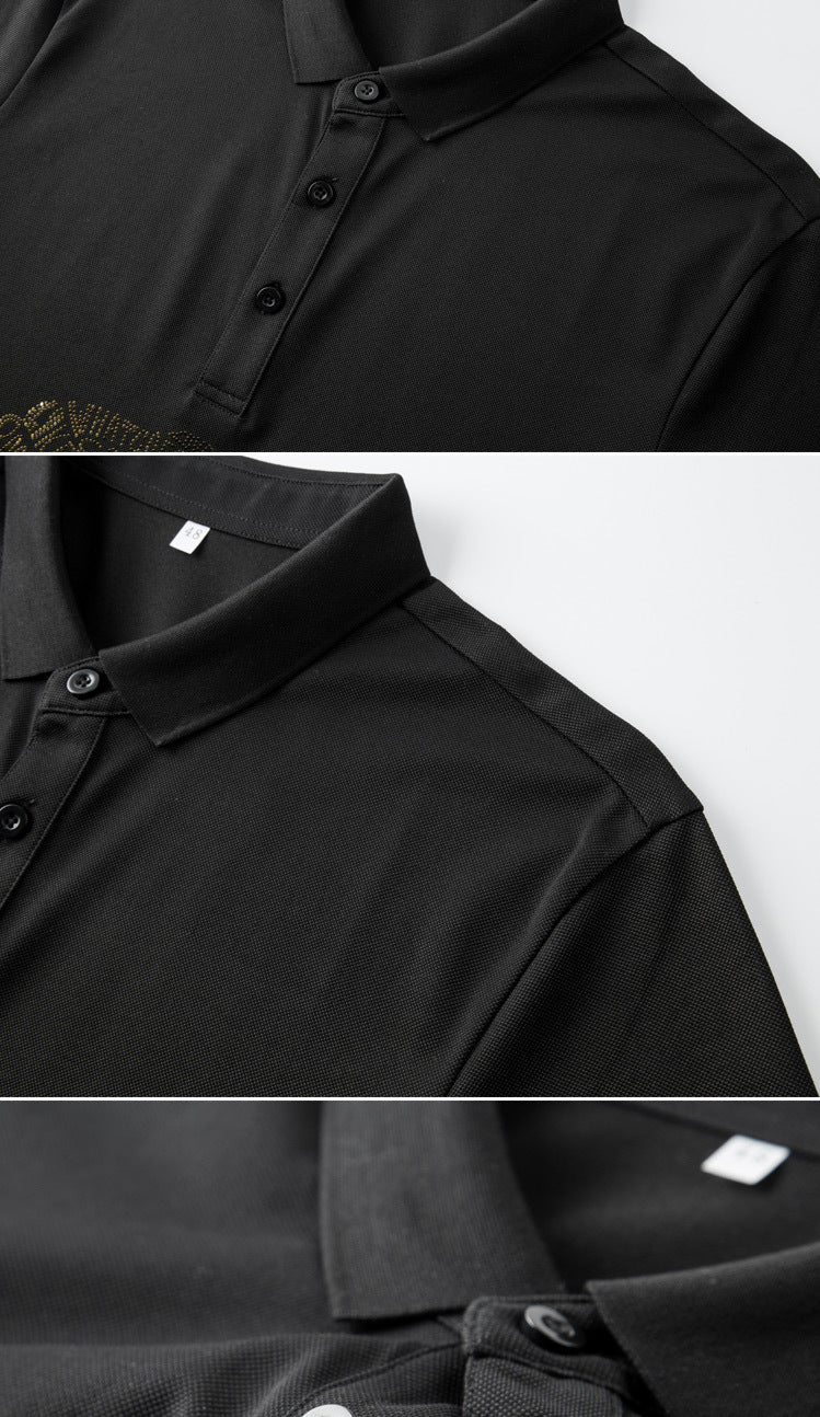 POLO Shirt Ironing Fashion Men's Short Sleeve T-Shirt