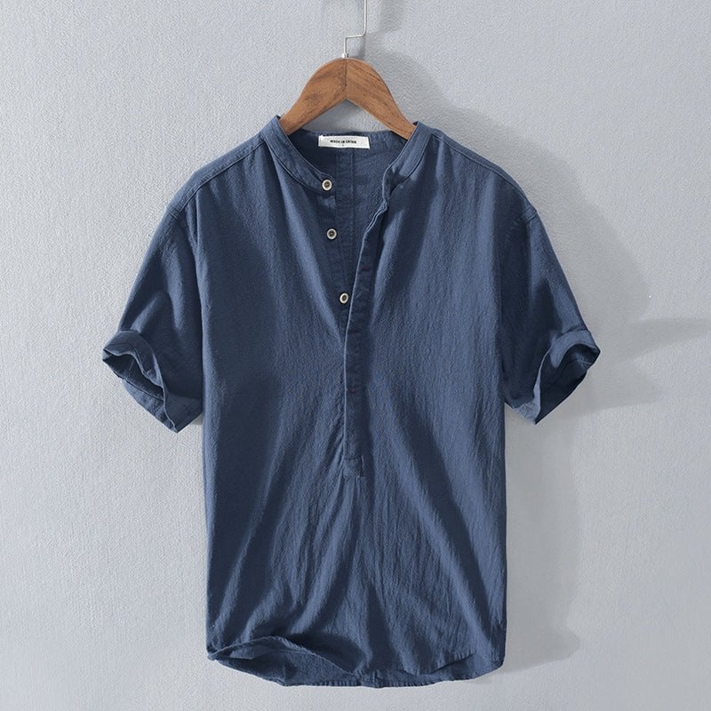 🔥 2024 Men's New Linen Casual Short Sleeve Shirt
