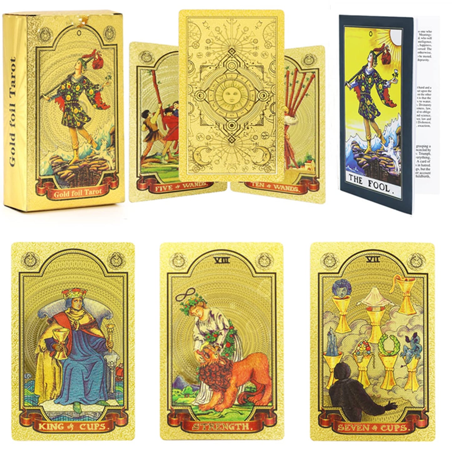 š„Explore the Mystical World of Tarot Gold Foil Tarot (Buy 2 Free Shipping)