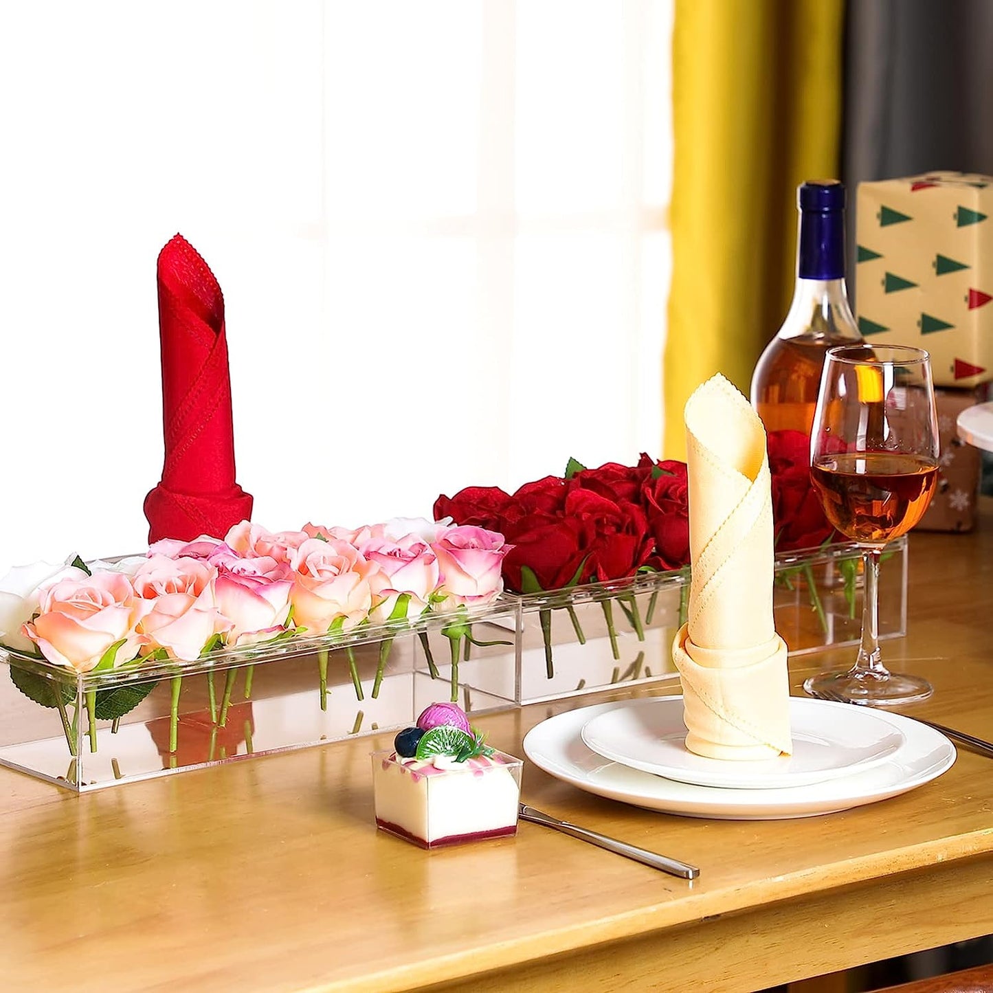 Clear Acrylic Flower Vase Mother's Day Gift (Buy 3 Free Shipping)