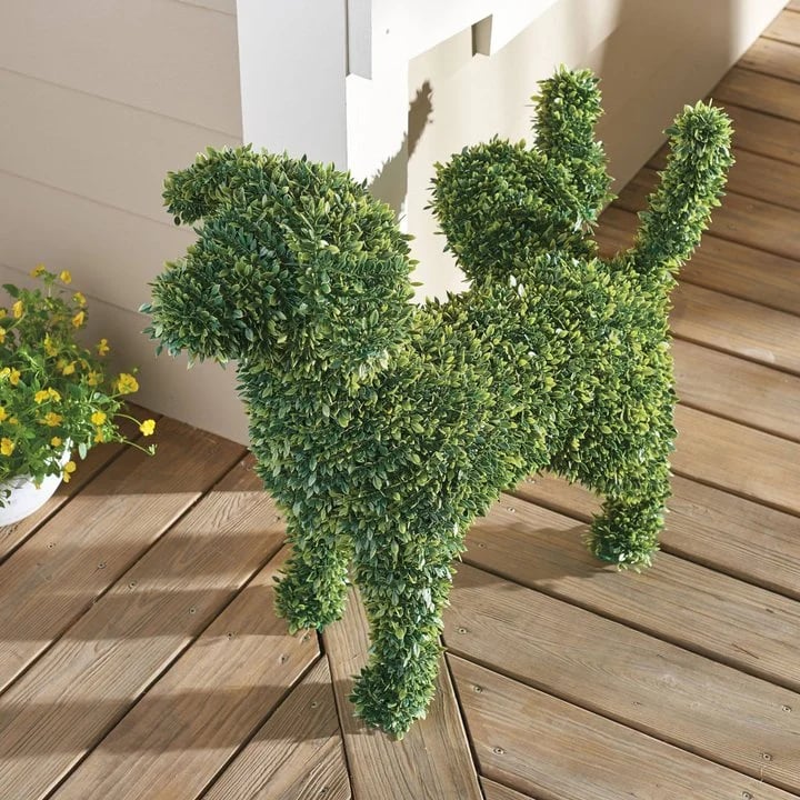 Decorative Peeing Dog Topiary And Other Animals-Handmade