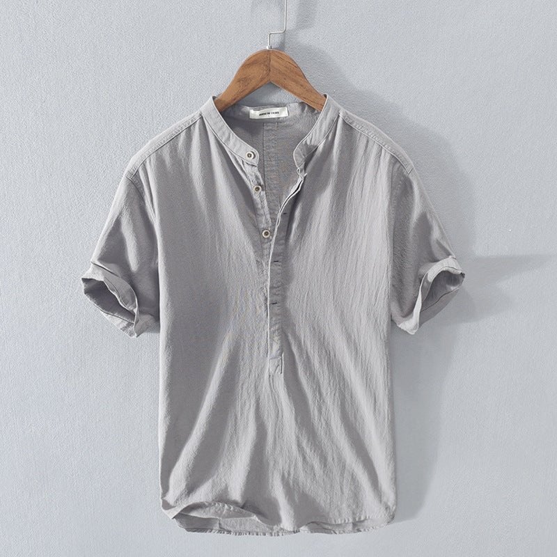 🔥 2024 Men's New Linen Casual Short Sleeve Shirt