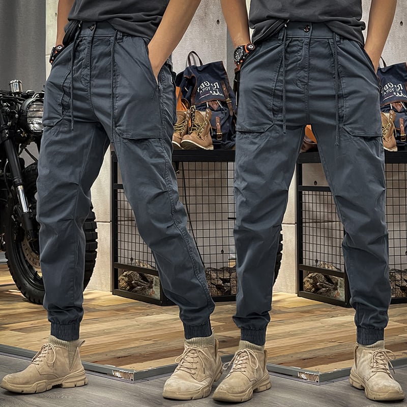 2025 SPRING MEN'S DISTRESSED SLIM FIT BIKER JEANS