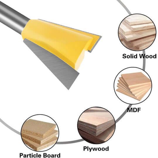 6PCS DOVETAIL ROUTER BIT SET HOT SALE