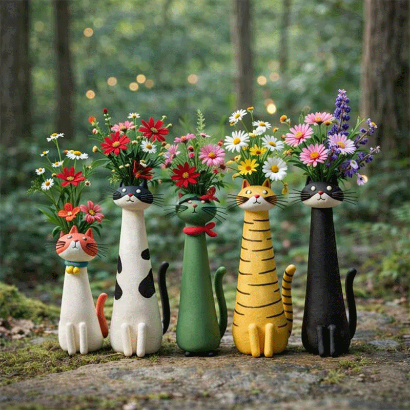 Quirky Cat Vase