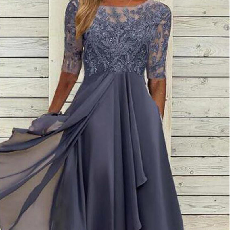 đź’–NEW ARRIVAL LIMITED TIME OFFERđź’–Elegant Embroidery Cocktail Flowy Dress