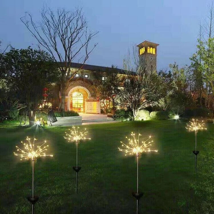 Waterproof Solar Garden Fireworks Lamp