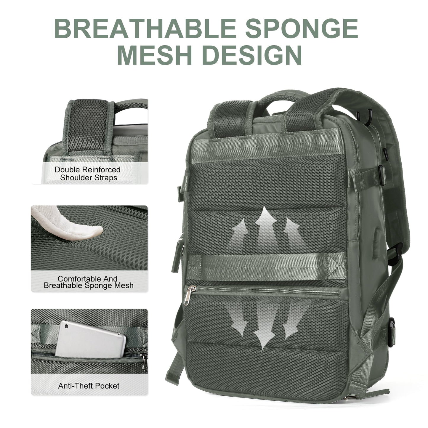 Travel Backpack Waterproof Hiking Rucksack
