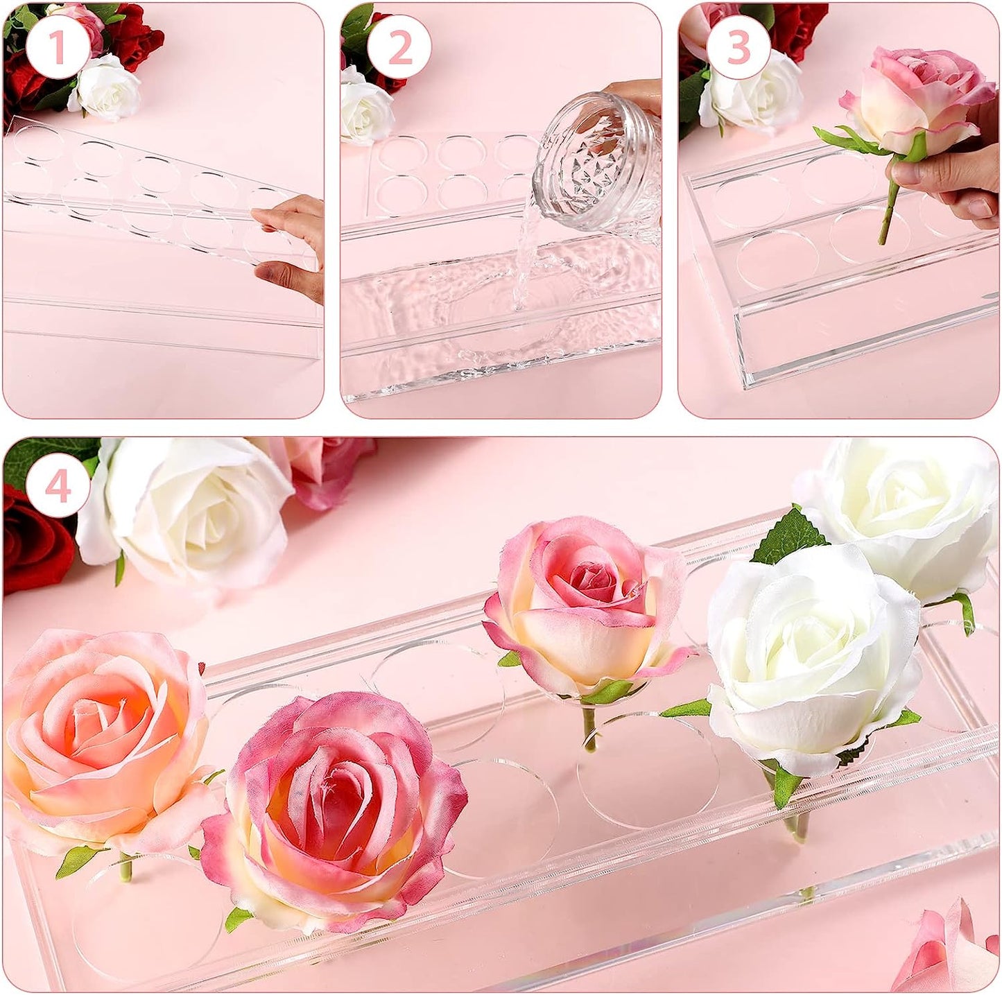 Clear Acrylic Flower Vase Mother's Day Gift (Buy 3 Free Shipping)
