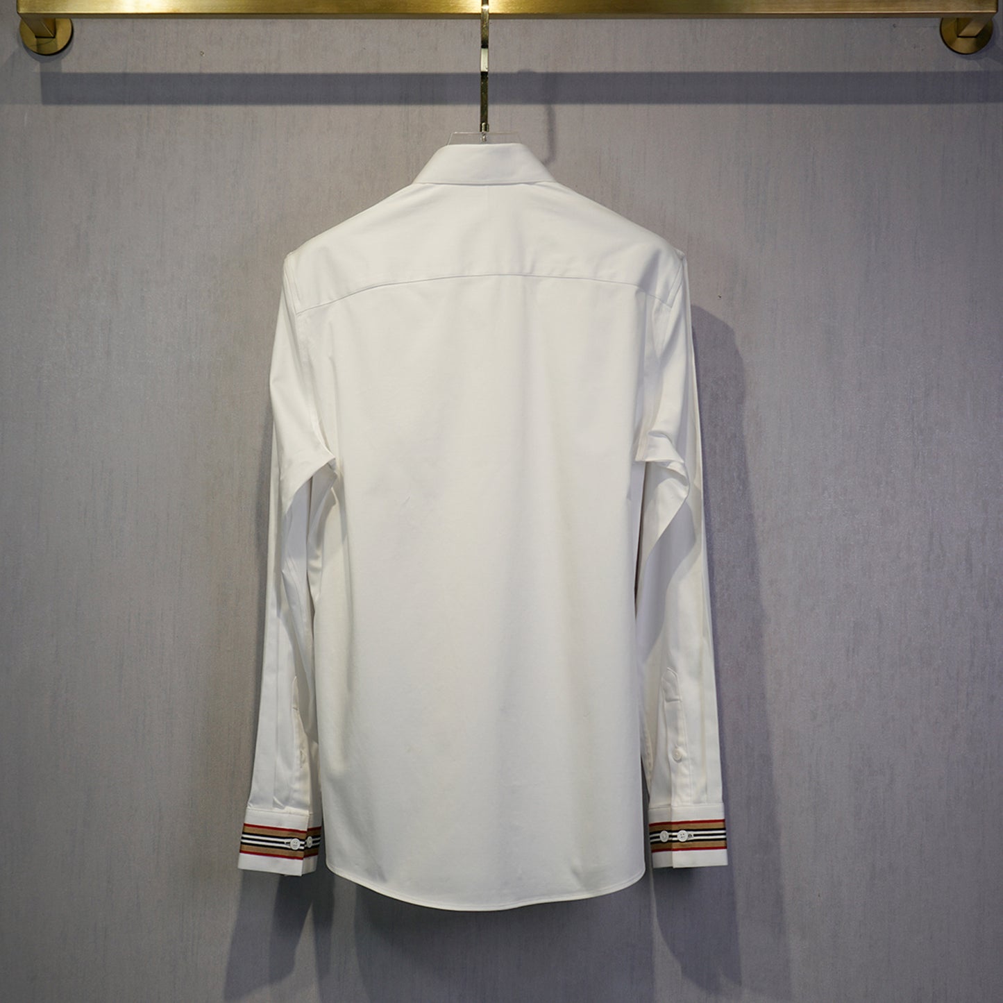 Ribbon Warhorse Embroidery Stretch Cotton Comfortable Gentleman Exquisite Men's Shirt