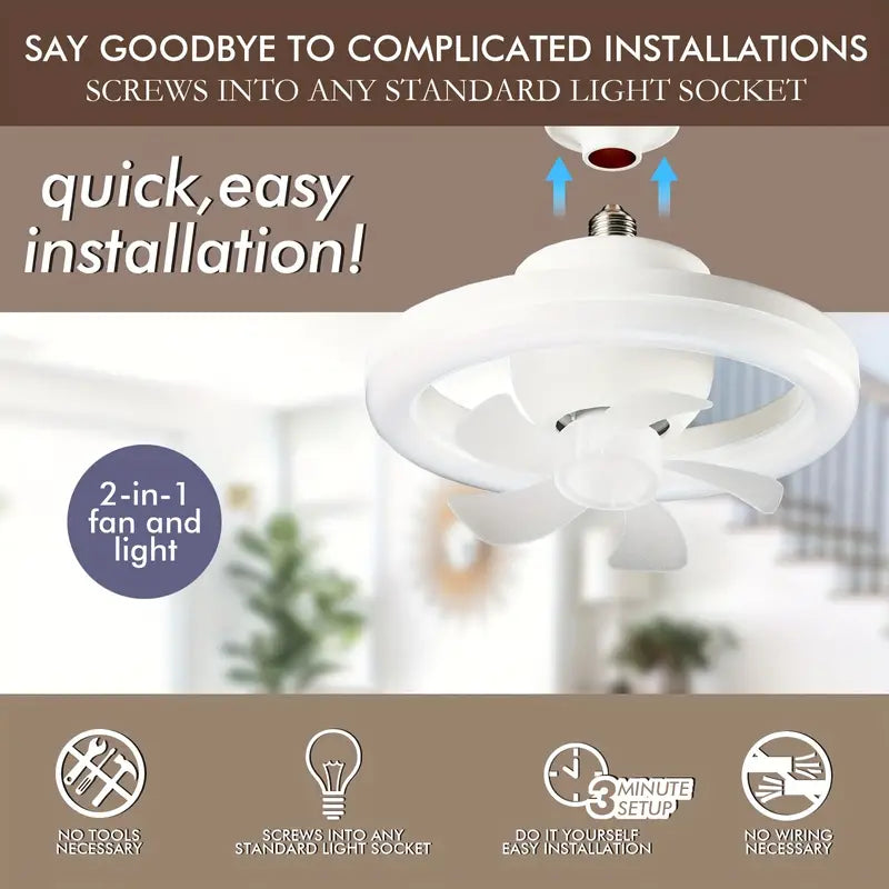360 Degrees LED DIMMABLE CEILING FAN LIGHT