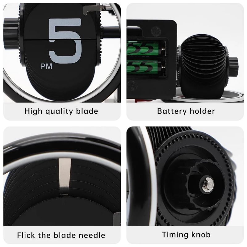 Driving shape digital flip clock