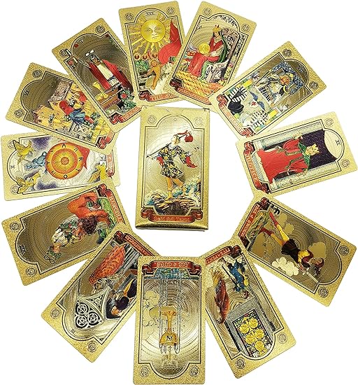 š„Explore the Mystical World of Tarot Gold Foil Tarot (Buy 2 Free Shipping)