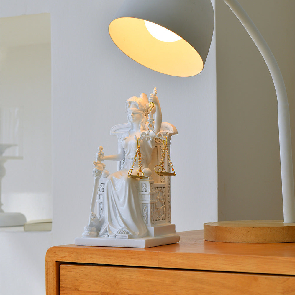 Greek goddess of justice and fairness indoor ornaments home creative decoration desktop ornaments study office