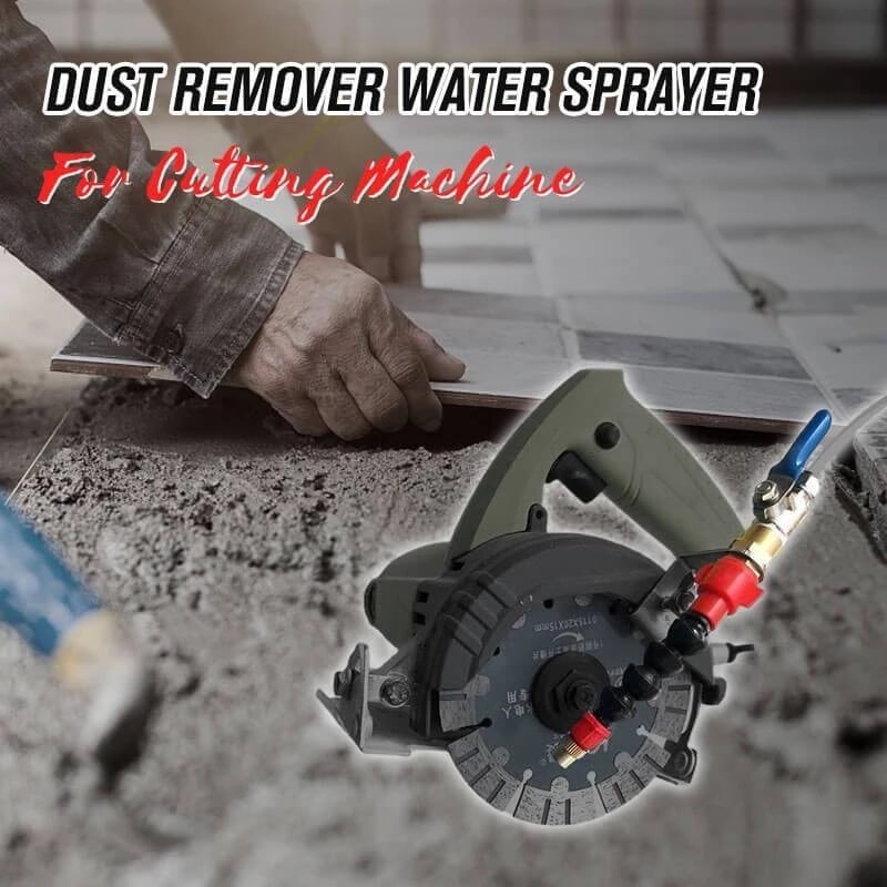 Cutting machine spray system water sprinkler