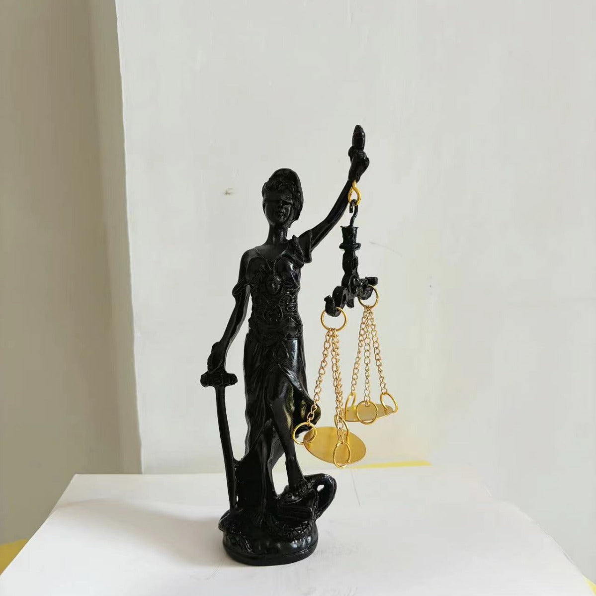 Greek goddess of justice and fairness indoor ornaments home creative decoration desktop ornaments study office