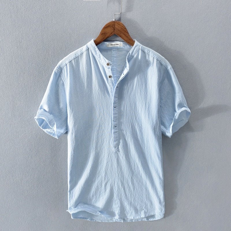 🔥 2024 Men's New Linen Casual Short Sleeve Shirt