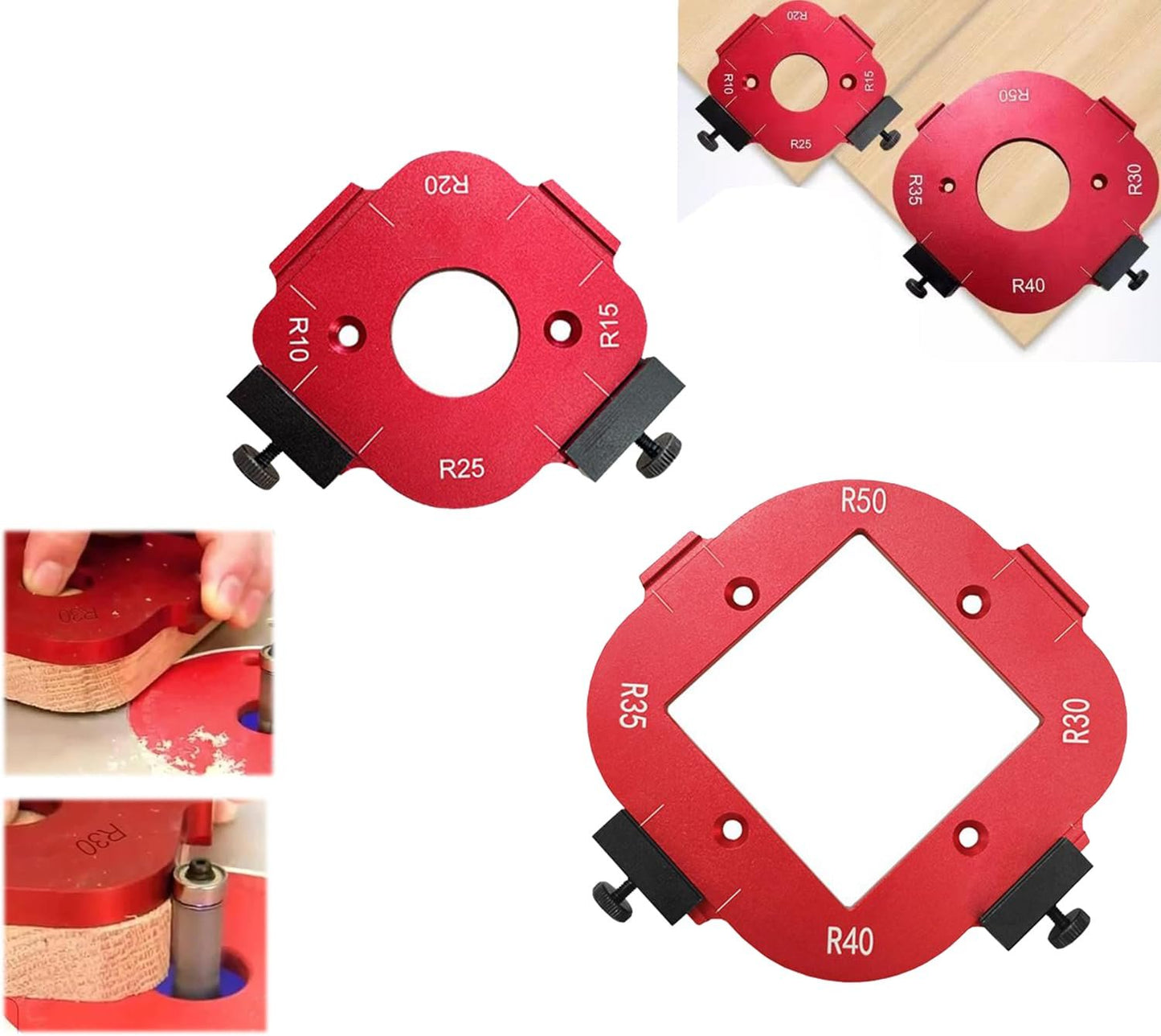 Trimmer Cutting R Angle Arc Template